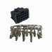 Conector 18 Vias Femea Modulo FR Ar Condiconado Diagnostico Preto - TC918.1615
