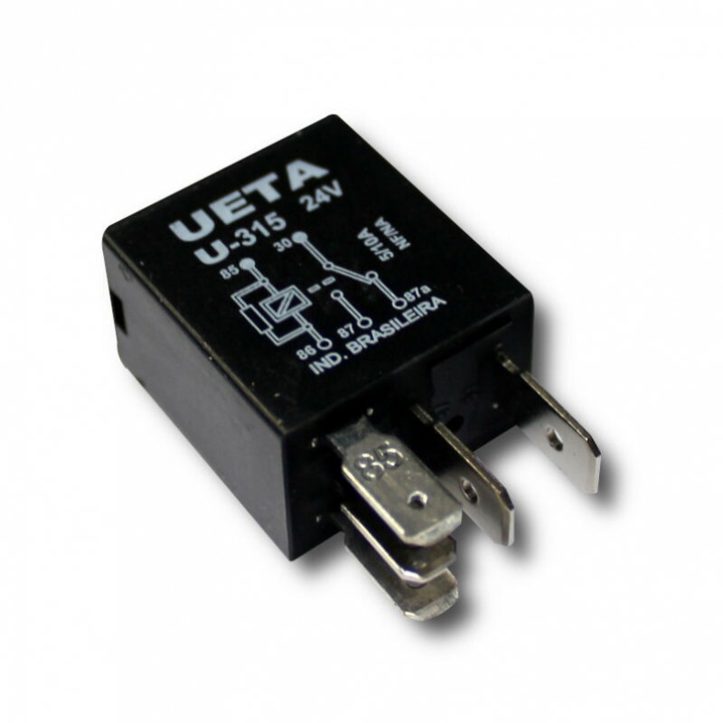 Rele 24V 05 Pinos Auxiliar Mini 30/40A Reversor - Ueta Rele 24V 05 Pinos Auxiliar Mini 30/40A Reversor - Ueta