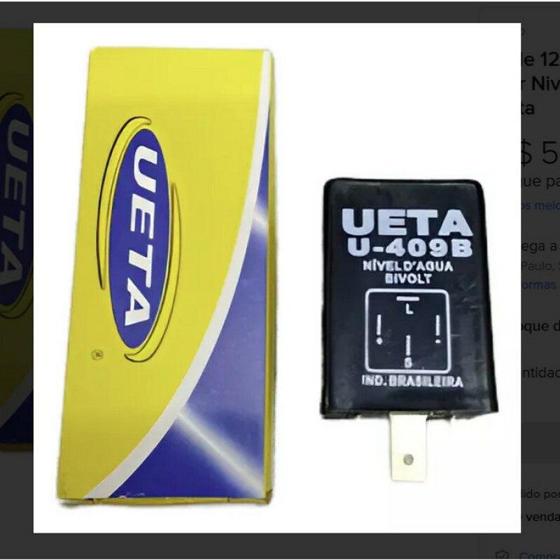 RELE 12/24V 04 PINOS INDICADOR NIVEL AGUA BIVOLT SCANIA UETA