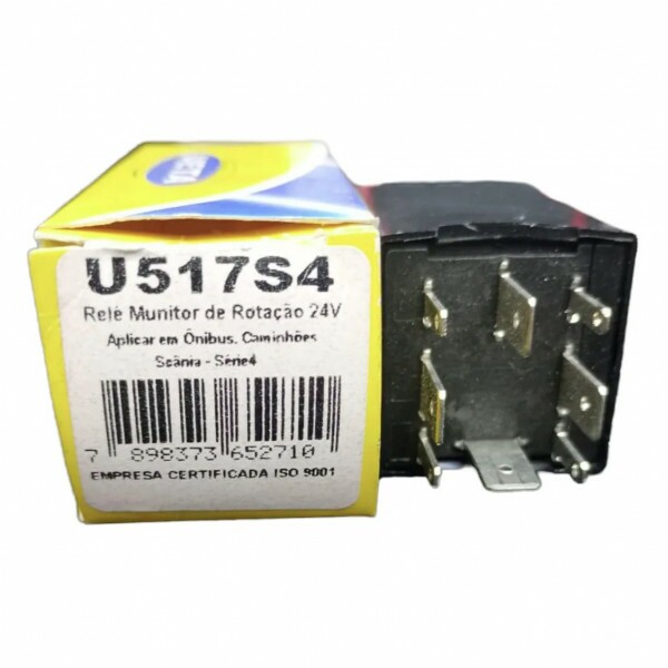 RELE 24V 08 PINOS MONITOR ROTACAO SCANIA -TROCA CAIXA - 517S4