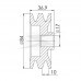 POLIA DO ALTERNADOR 02 CANAIS 84,00D X 17,00F X 36,90L SEM RASGO POLIA DO ALTERNADOR 02 CANAIS 84,00D X 17,00F X 36,90L SEM RASGO