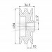 POLIA DO ALTERNADOR 02 CANAIS 84,00D X 17,00F X 36,90L SEM RASGO