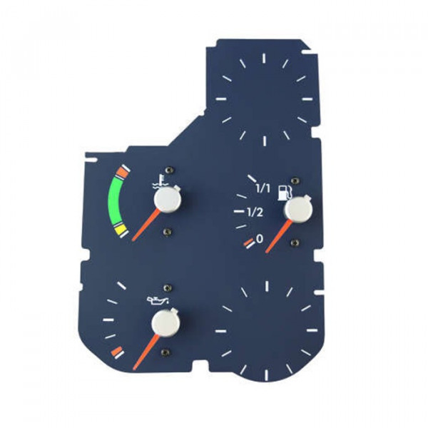 Instrumento Combinado 24v Vw Indicador Temperatura Agua / Pressao / Oleo Azul - W25115