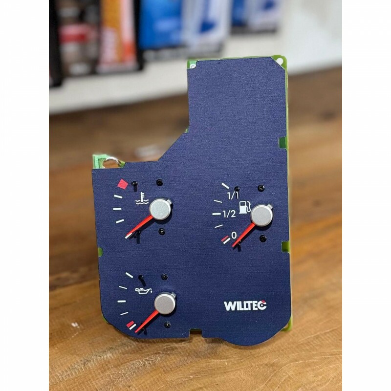 Instrumento Combinado 12v Vw Indicador Temperatura Agua / Pressao / Oleo Azul - W25116