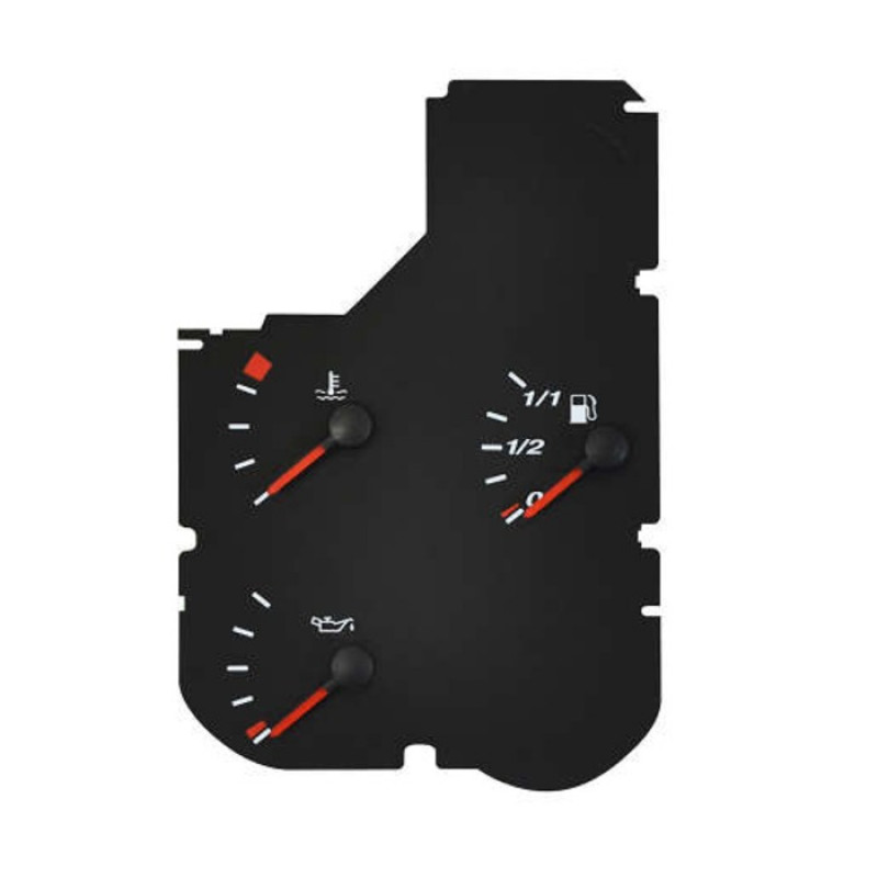 Instrumento Combinado 24v Vw Indicador Temperatura Agua / Pressao / Oleo Preto - W25118