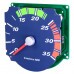 Conta Giro 3500 RPM Bivolt Azul Tacometro - W41209 Conta Giro 3500 RPM Bivolt Azul Tacometro - W41209